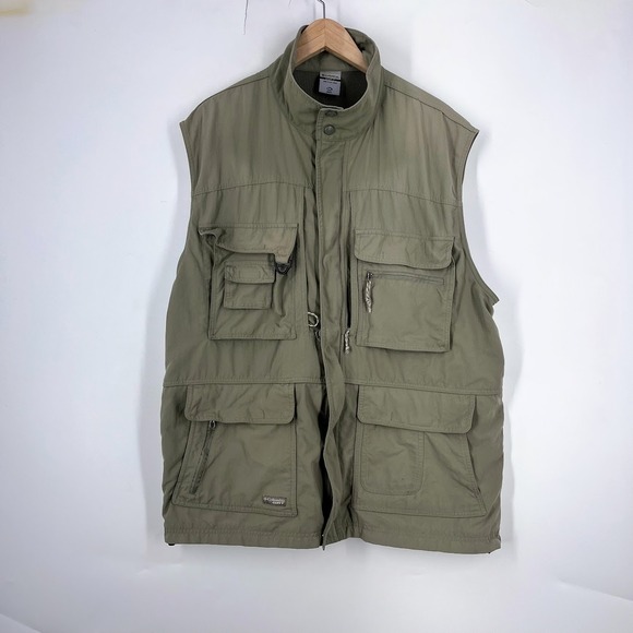 Columbia Other - Columbia GRT Mens XXL Olive Green Multi-Pocket Utility Fishing Hiking Gear Vest
